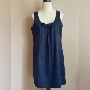 Navy blue sleeveless dress